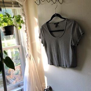 striped cropped tshirt